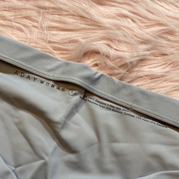 NWOT ADAY It Takes Two Bikini Bottom Grey sz S - Picture 7 of 9